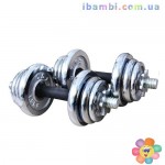 Гантели MS 0104 хромированная